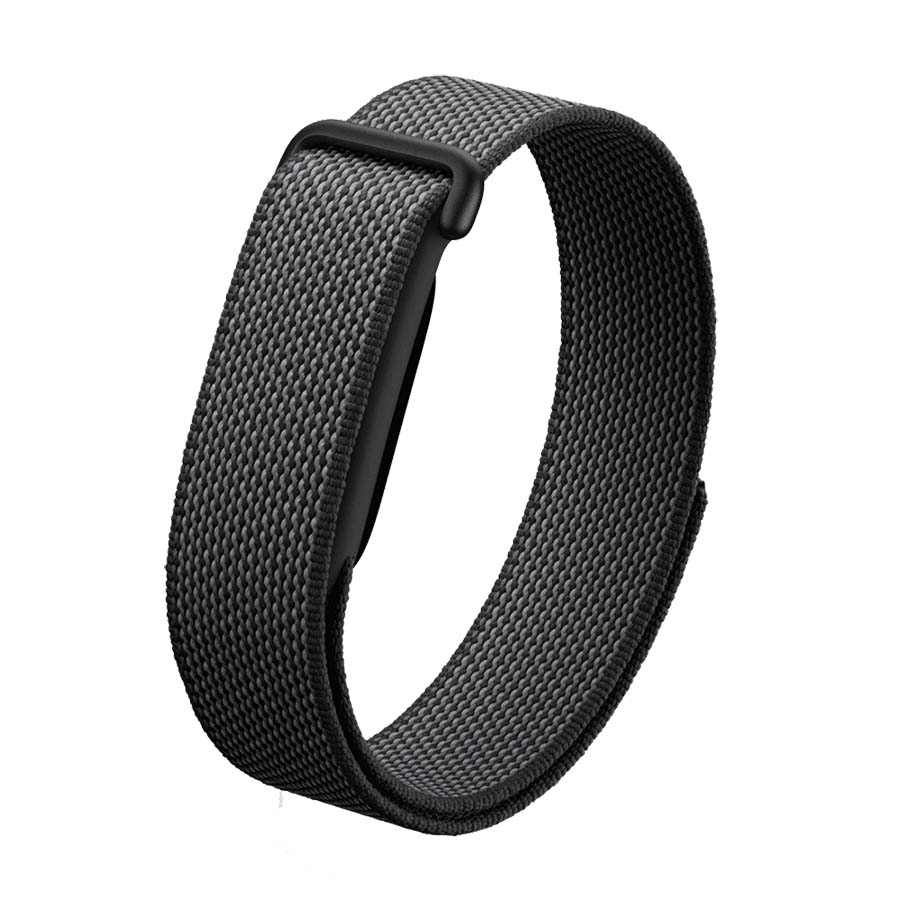 Nylonowy pasek z pętelką robić Google Fitbit powietrze, oddychający zamienny pasek na nadgarstek robić Fitbit powietrze, akcesoria robić smartwatcha.: czarny