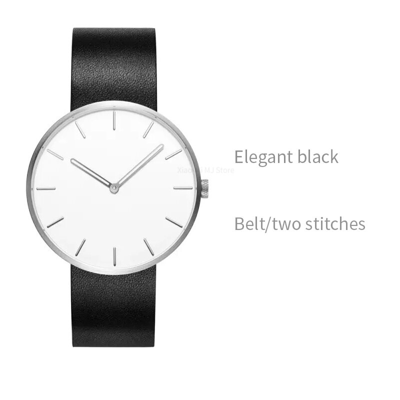 Original Youpin TwentySeventeen Luminous Waterproof Quartz Watch 316L Steel Best Watch Brands For Men Women: Elegant black