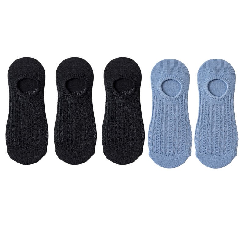 5 paia/lotto calzini invisibili in cotone Mujer antiscivolo Chaussette caviglia bassa donna femminile calzini da barca No Show Calcetines traspiranti: 10