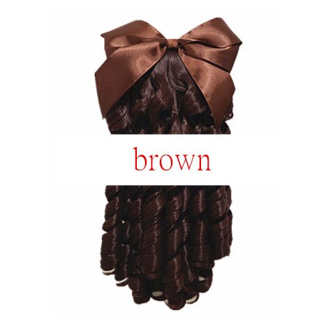 Koninklijke Roll Haar Paardenstaart Clip Zwarte Prinses Haar Producten Middeleeuwse Europen Haar Voor Vrouwen Avond Party Hoofd Dragen Accessoires: brown