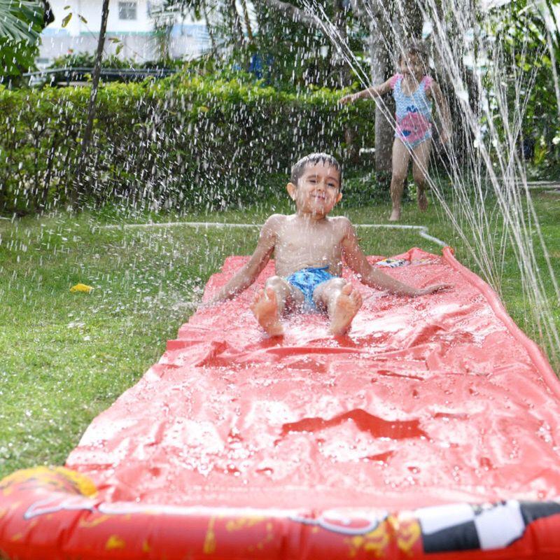 Giant Splash Sprint Water Slide Fun Gazon Glijbanen Zwembaden Voor Kinderen Zomer Speelgoed