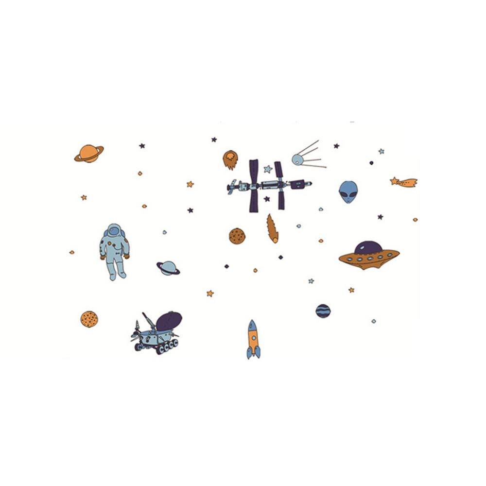 Spaceship space rocket flying saucer alien Wall Sticker for kids rooms bedroom decorations wallpaper Mural Art Decals stickers