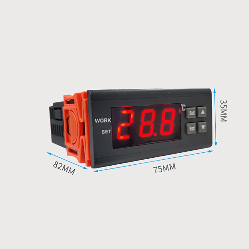 110~220V AC Digital LED Temperature Controller Humidity Temperature Controller Switch Thermostat for Incubator Box