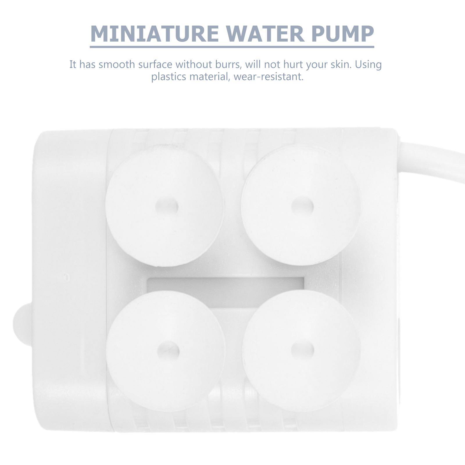 Mini-Tauchpumpe, USB-Aquarium, Teich, kleiner Wasserbrunnen, weißes Haustier, Hydrokultur, Pflanzgefäß, Aquarium, leichtes Tragen