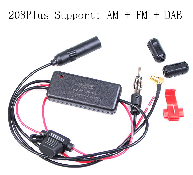 Auto Car Radio FM/AM/DAB Antenna Receiver DAB Signal Aerial Amplifier Booster For Marine Car Vehicle Boat 660mm FM/AM Amplifier: Dark Grey