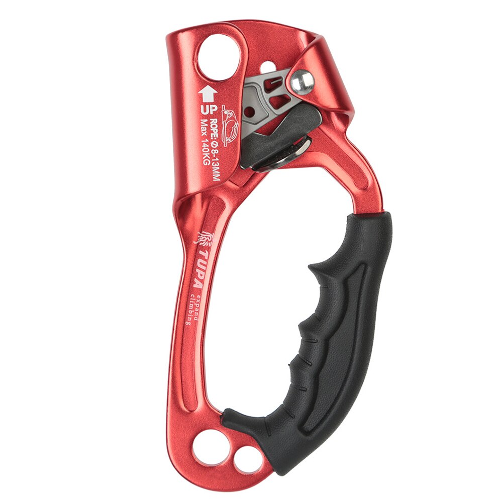 Outdoor Mountaineering Rock Climbing Rope Clamp Hand Ascender Rappelling Gear Equipment Rope Clamp for Mountaineering Caving: Right