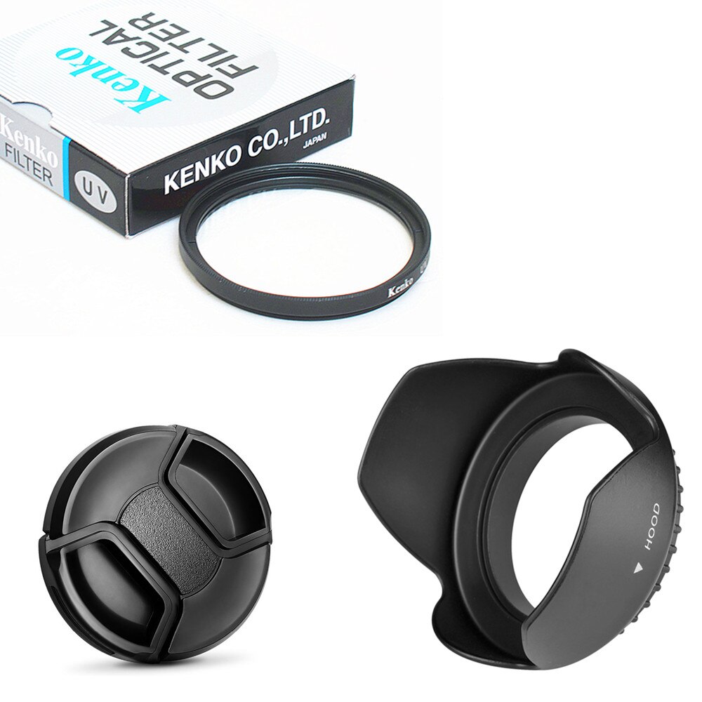 UV CPL ND FLD Graduated Close Up Star Filter & Lens Hood Cap for Canon EOS 60D 1300D 2000D 4000D Rebel T7 with 18-55mm lens: Bundle Kit G