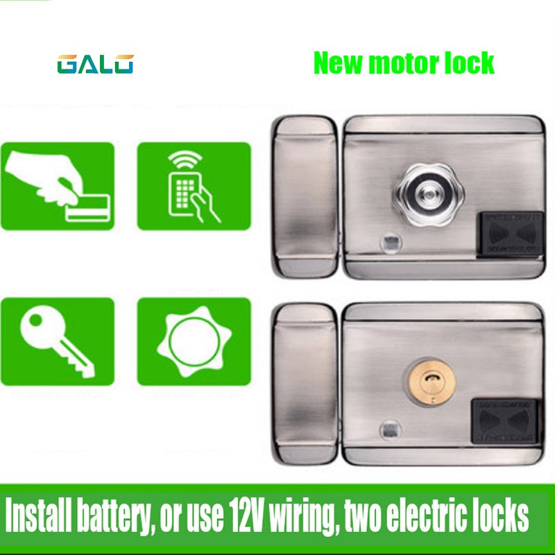 Electronic RFID door lock / smart electric lock electromagnetic induction door IC safety door electric lock (can use battery)