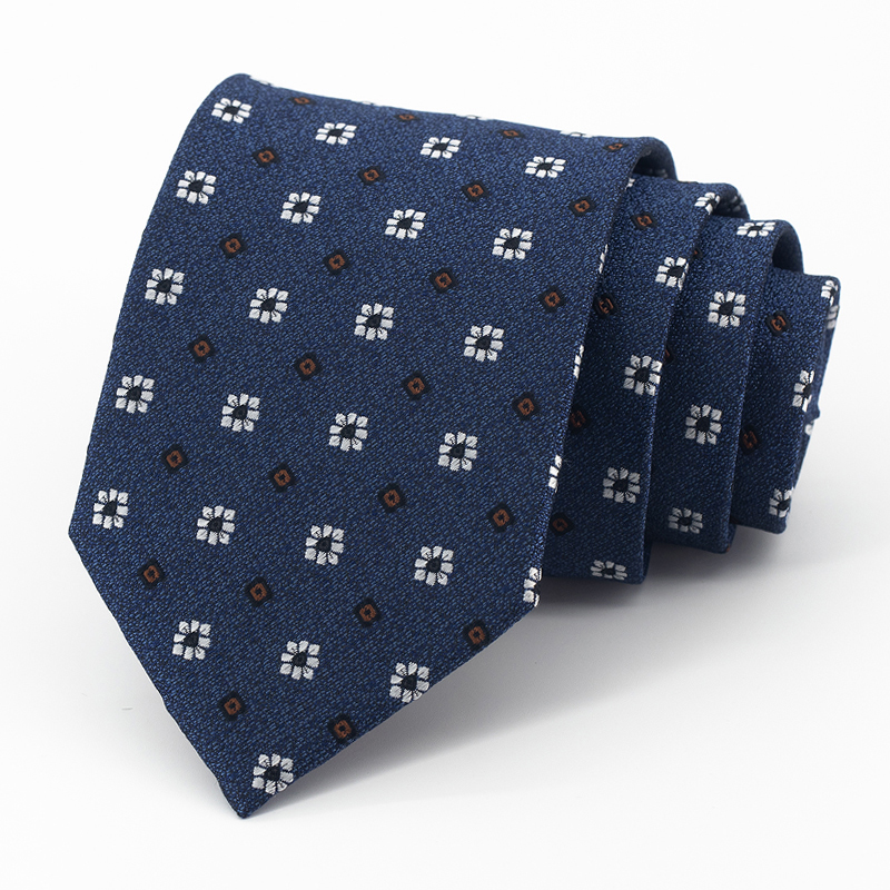 Photo inspiration: Fresh Look at Brand Animal Jacquard 8Cm Blue Tie Formal Ties For