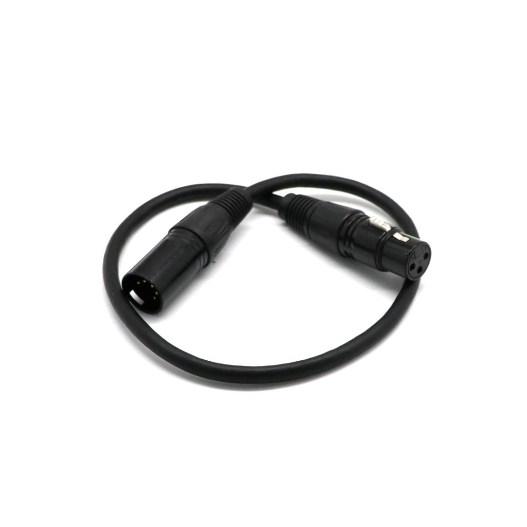 0.5M 5 Pin Xlr Male Connector Voor 3 Pin Dmx Connector Adapter Kabel