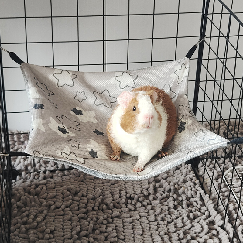 Sommer Kühlende Hamster Hängematte Hängende Betten Rattan Matte für Kleintiere Chinchillas Zuckergleiter Eichhörnchen Frettchen Haustiere Liefert: M / Licht Grau