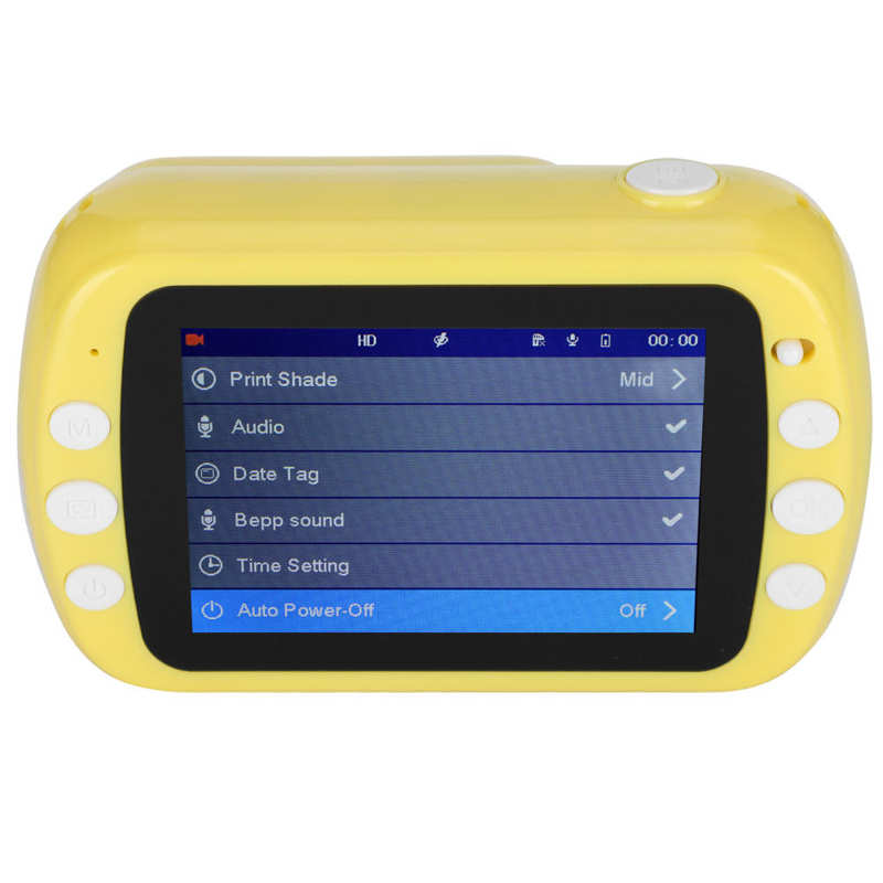 3.5in 1080P Instant Camera Digital Dual Lens Thermal Printing Kids Supports Shooting Recording Video Portable Instant Cam