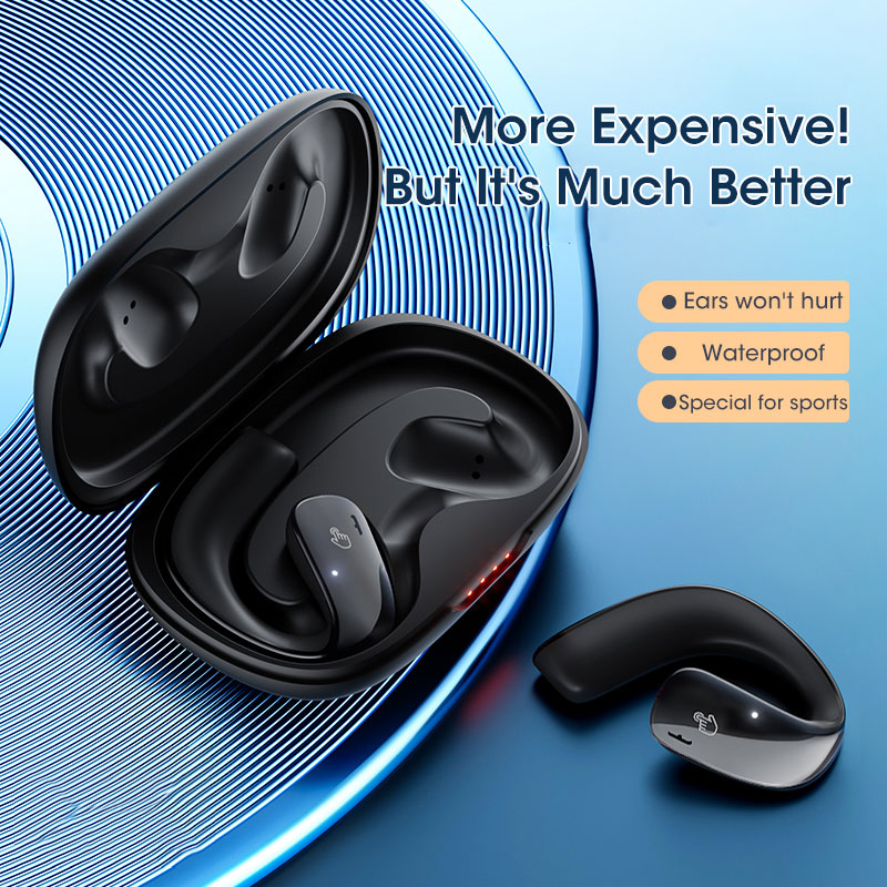 T22 Open Ear Air Conduction TWS Earphone Ble Wireless Headphone Sports Waterproof Ear Clip Earbuds