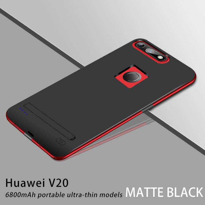 6800mAh Batterie Ladegerät Fällen für Huawei Ehre V20 Energie fallen Ladung Energie Bank Externe Batterie Energie fallen für Huawei v20: Schwarz