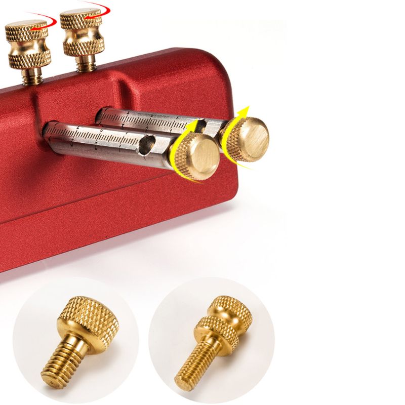 Woodworking Marker Double-head Scriber Aluminum alloy Carpenter Marking Tools Contour Gauge Parallel Layout Scribing Measuring