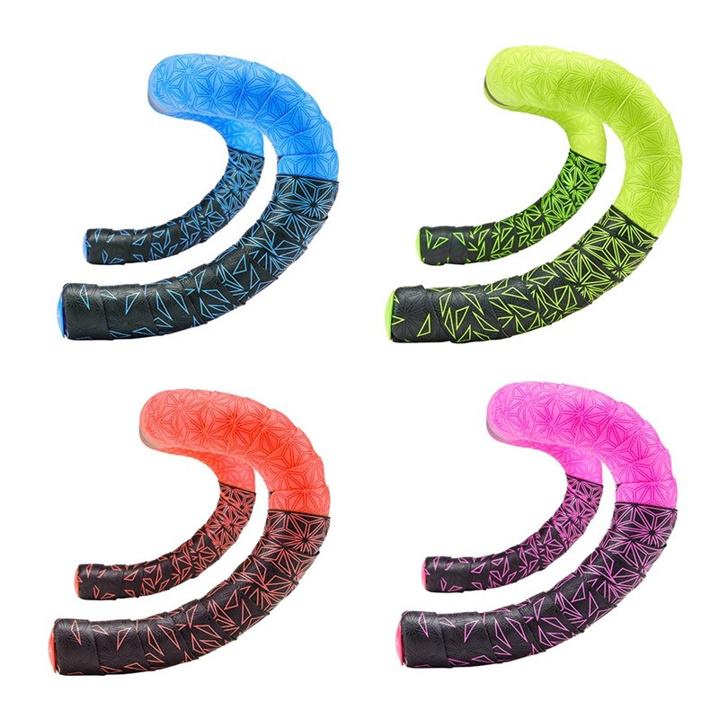 Mountain Road Bike Handlebar Tape Silicone Non-Slip Sweat-Absorbing Bicycle Handle Strap Shock-Absorbing Cycling