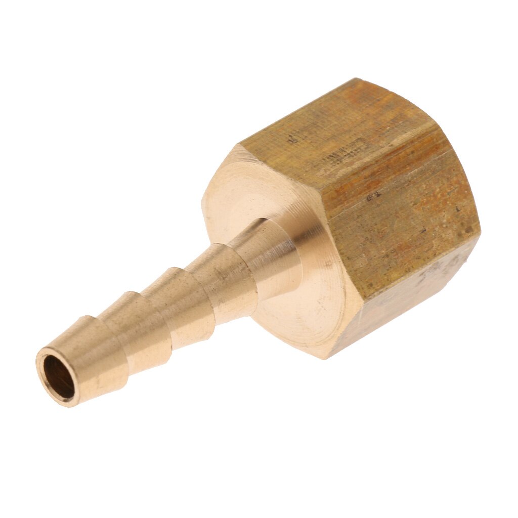 Brass Female Hose Fitting, Connector Coupler Adapter Barb 1/4 BSP 6mm