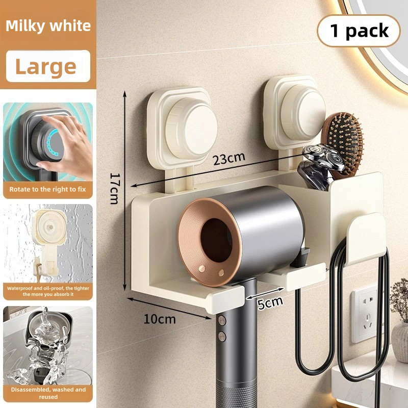 1 Toilet Blower Holder Shelf Bathroom Accessories Hair Dryer Holder Wall Dryer Cradle Straightener Stand Hairdryer Organizer Box: Red