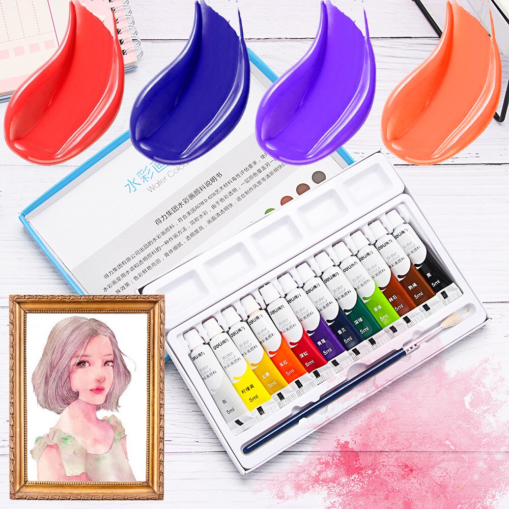 1Set Multicolor Acrylic Pigment Paint Tubes Water Color Graffiti Oil Painting Aquarelle Baby Artist Painting Supplies Craft