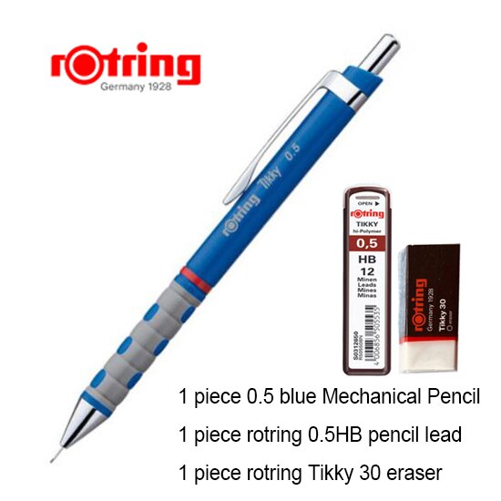 Rotring Tikky Automatische Mechanische Bleistift 0.35/0.5/0.7/1,0mm Kunststoff Stift Halfter: 0.5mm Blau einstellen