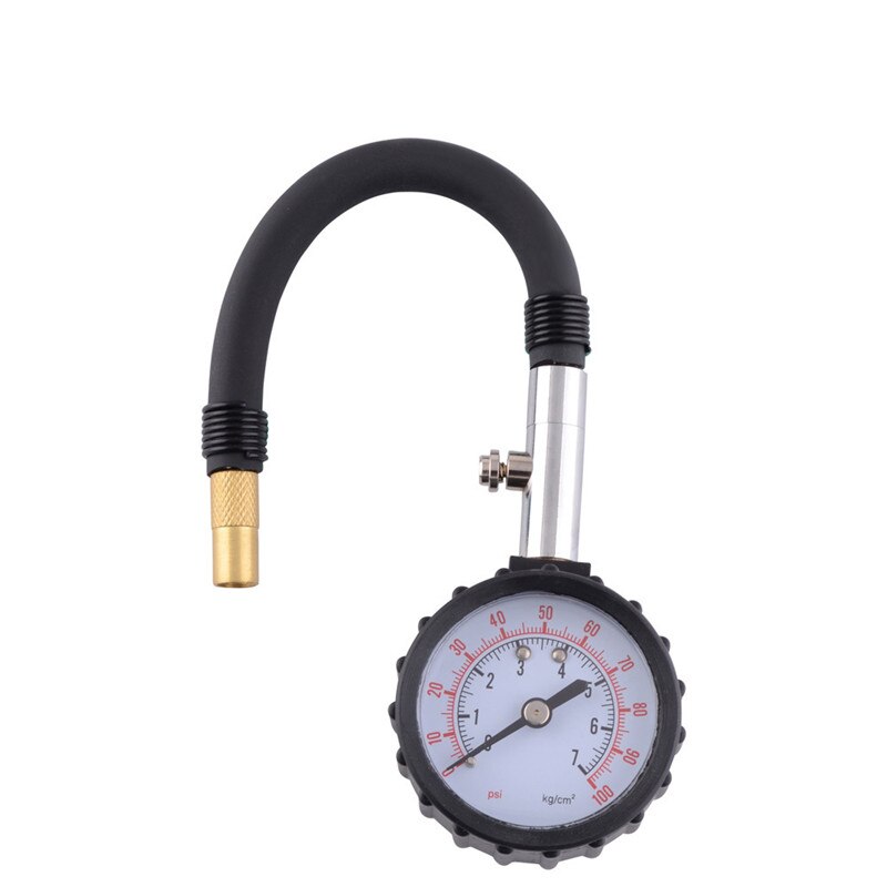 Lange Buis Bike Motor Band Auto Luchtdrukmeter Meter Bandenspanningsmeter 0-100 PSI Meter Voertuig Tester monitoring Systeem