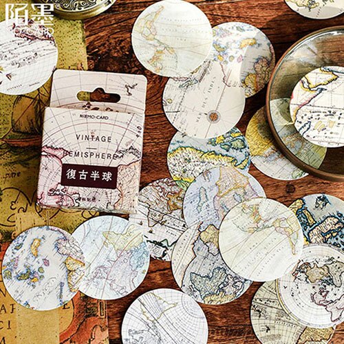 Leuke Retro Reizen Stickers Scrapbooking DIY Dagboek Stickers Bullet Journal Briefpapier Schoolbenodigdheden: 3