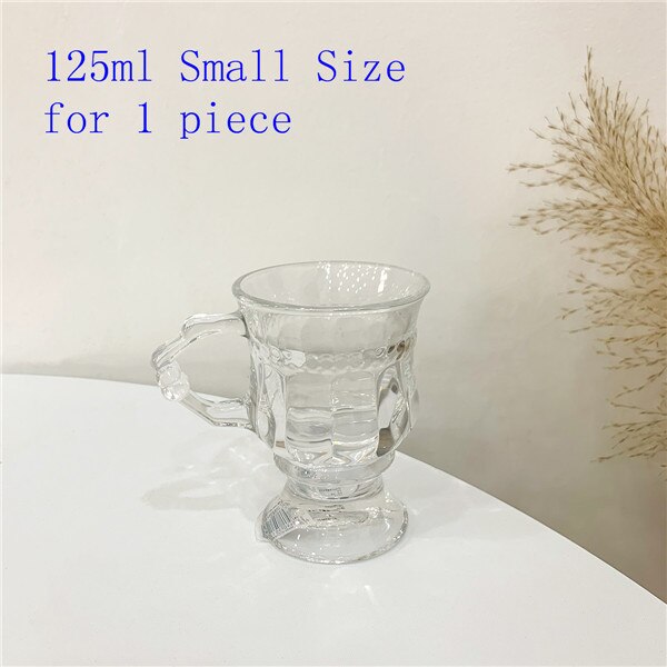 Retro Vintage Goblet Crystal Transparent Mugs Whiskey Glass Drinking