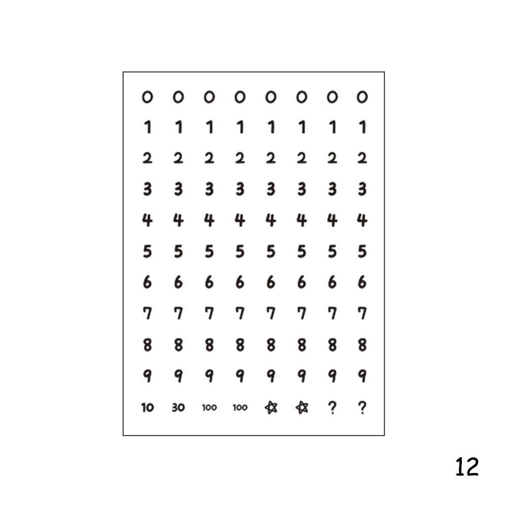 2 kpl tee itse pohjaelementti koriste kirjaimet numerot tarra päiväkirjaan scrapbooking tarrat paperitarvikkeet puhelimen kuoren sisustus: 12