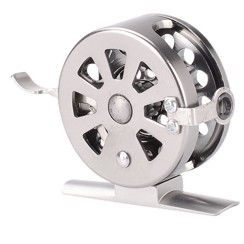 6cm Winter Fly Fishing Reel All Metal Left/Right Hand Ice Fishing Wheel Carp Fishing Accessories