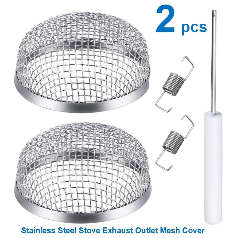 2 Pcs Insect Proof Exhaust Outlet Mesh Cover RV Trailer Camper Motorhome Flying Insect Screen for Furnace/Battery Vent Cover