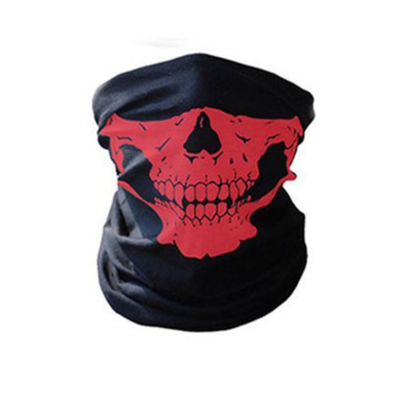 Skelet Skull Bandana Ski Skull Halloween Hals Half Gezichtsmasker Fietsen Ghost Sjaal Nek Bandana Ski Sport Wandelen Sjaals