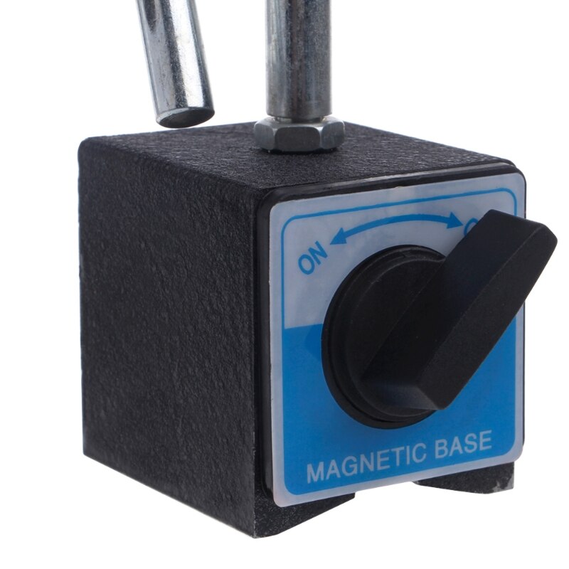 Magnetic Base Holder With Double Adjustable Pole For Dial Indicator Test Gauge