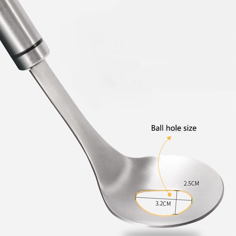 Meatball Spoon Household Fishball Maker Squeezing Meatball Spoon 304 Stainless Steel Fish Ball Meatball Making Tool