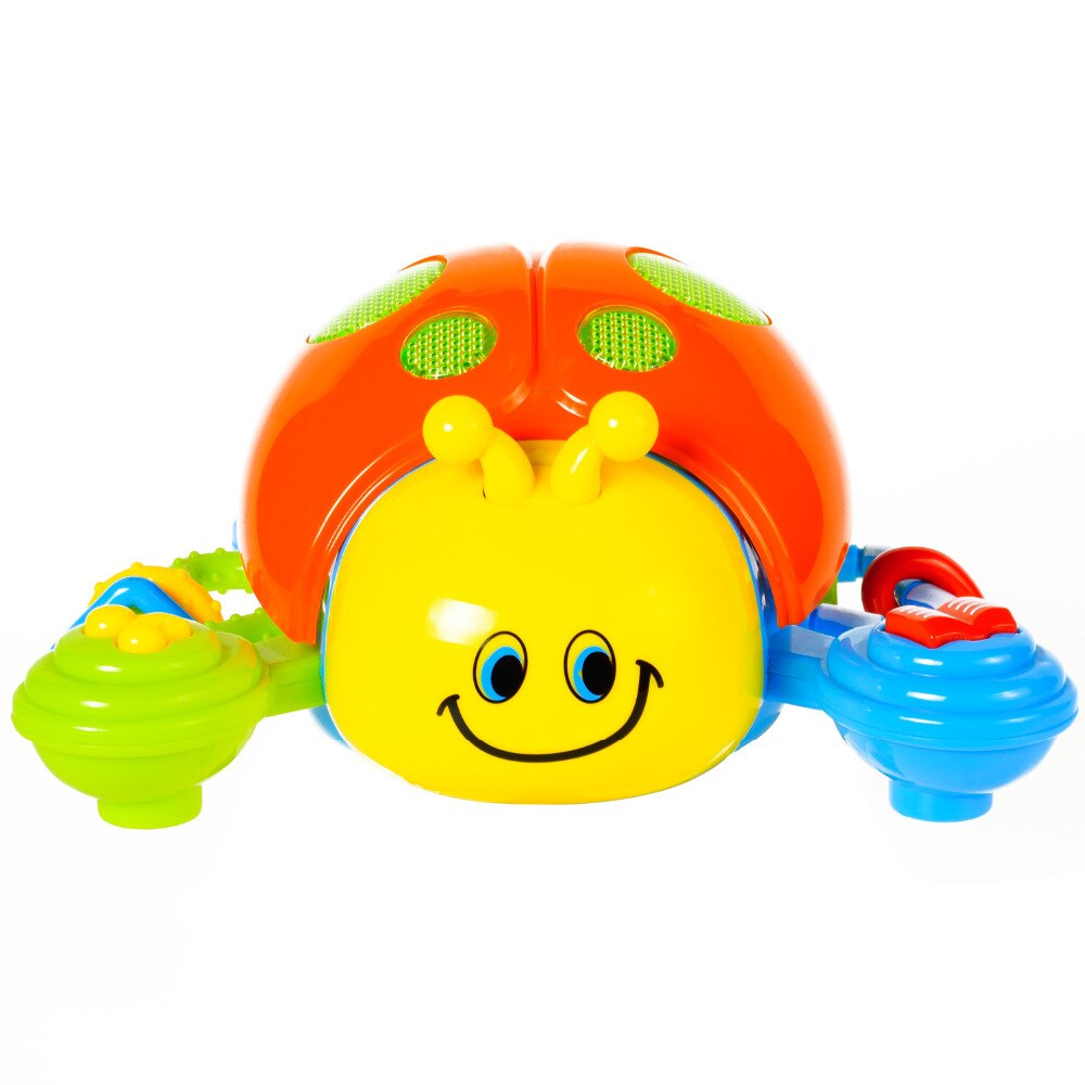 Bebé juguetes bebé gatear juguetes de mariquita de juguete mariquita con música y Luz Juguetes Educativos de aprendizaje para niños