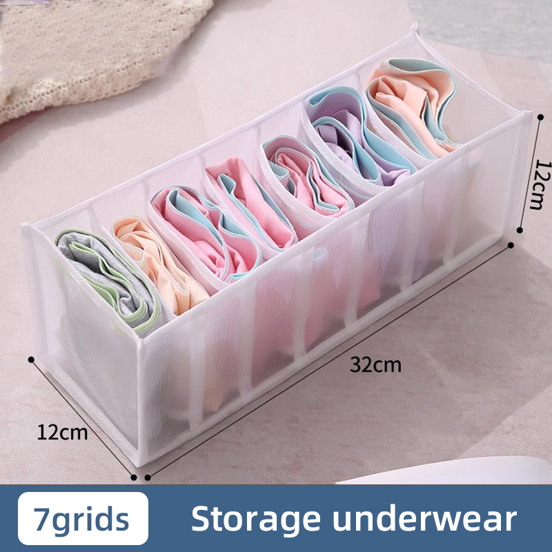 Ondergoed Lade Organizer Opbergdoos Opvouwbare Closet Organisatoren Lade Divider Opbergdozen Voor Onderbroeken Sokken BH: Chocolade