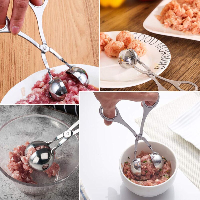 Kitchen Gadgets Practical Meat Baller Cooking Tool Kitchen Meatball Ice Cream Scoop Ball Maker Kitchen Accessories