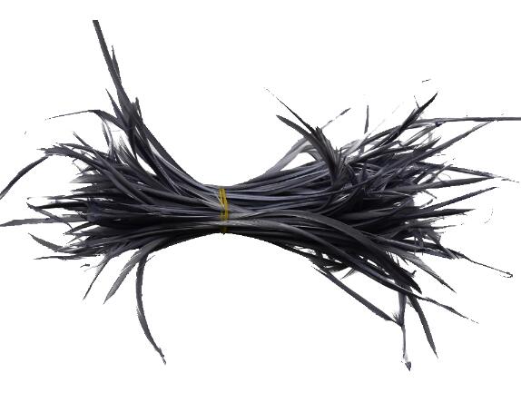 100 pièces teinture colorée coiffure indienne cheveux étendre plumes d'oie bricolage fête mariage broche accessoires tête ornements: gray