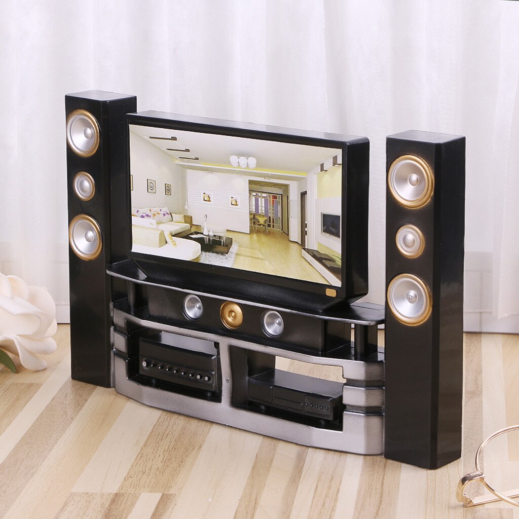 Kid Poppenhuis Meubels Accessoires Tv Theater Set Outfit Voor Pop-Twfi