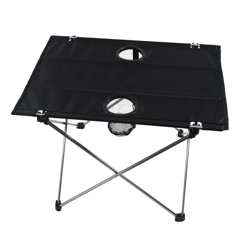 Ultralight Portable Folding Camping Table Compact Roll Up Tables with Cup Hole for Outdoor Camping Hiking Picnic