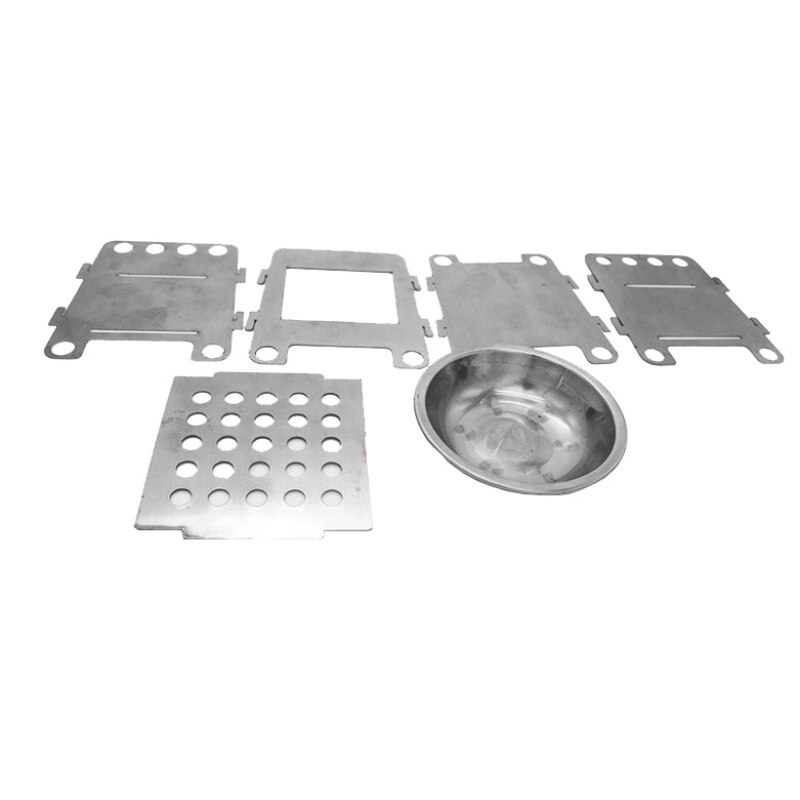 With Alcohol Tray Ultralight Stainless Steel Pocket Burning For Picnic