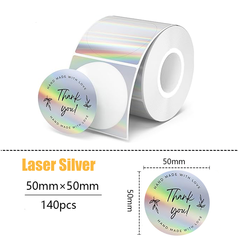 50x50mm/150Pcs Sticker Self-Adhesive Thermal Adhesive Label Roll Compatible for Phomemo M110 M220 M200 E210 P50 DETONG P1 WP9520: PURPLE