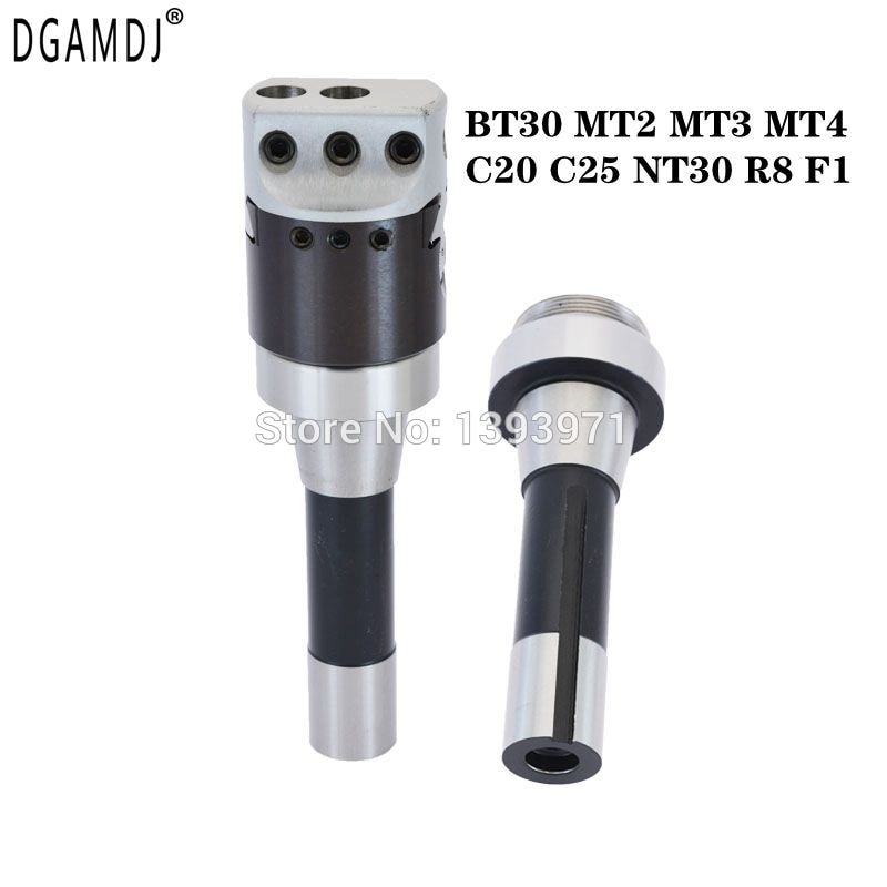 A set of BT30 MT2 MT3 MT4 C20 C25 NT30 R8 F1 boring head shank boring cutter + F1 12 boring head diameter 50mm2 inches