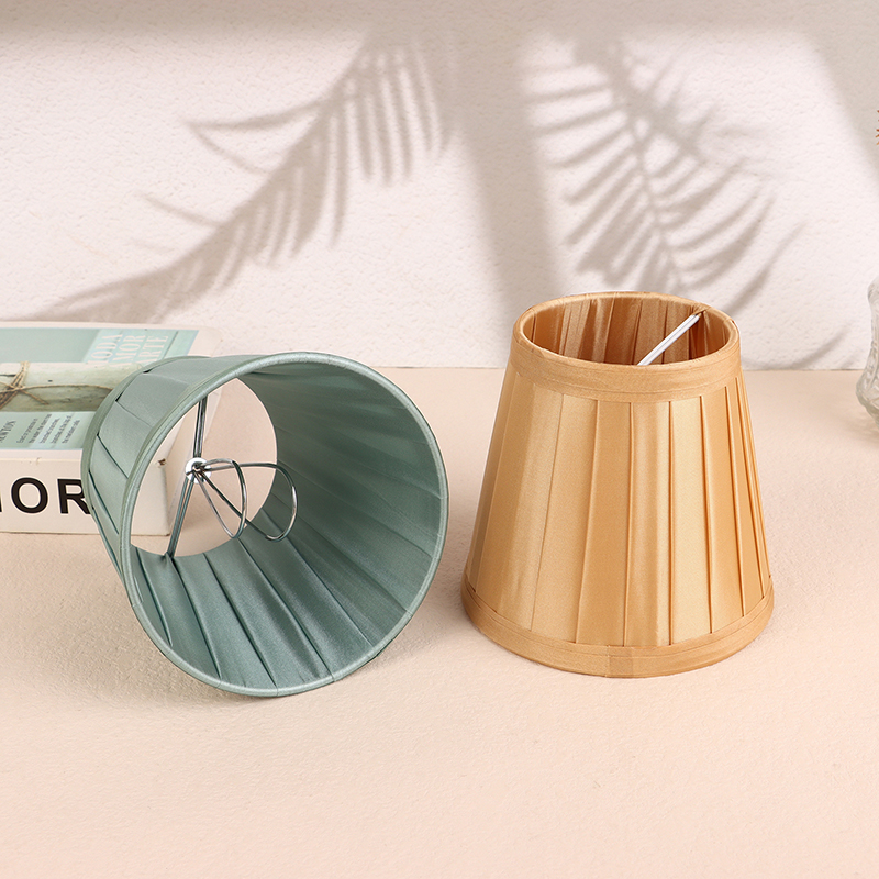 Moderner Kronleuchter-Lampenschirm aus Stoff, Durchmesser 12 cm, aufsteckbarer Mini-Wandlampenschirm, Schlafzimmer-Nachttisch-Stehlampenschirm