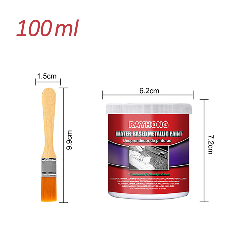 100/30ml Anti-rust Rust Remover Paste Multi Purpose Chassis Rust Converter Repair Protect Iron Metal Surfaces Maintenance Clean: 100ml