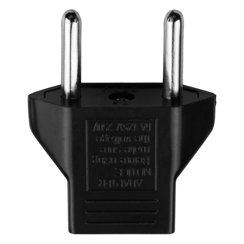 5 X 6A EU Adapter Plug USA om Euro Europa Muur Power Lading Outlet Sockets US 2 Platte Pin om EU 2 Ronde Pin Plug Socket Adapter