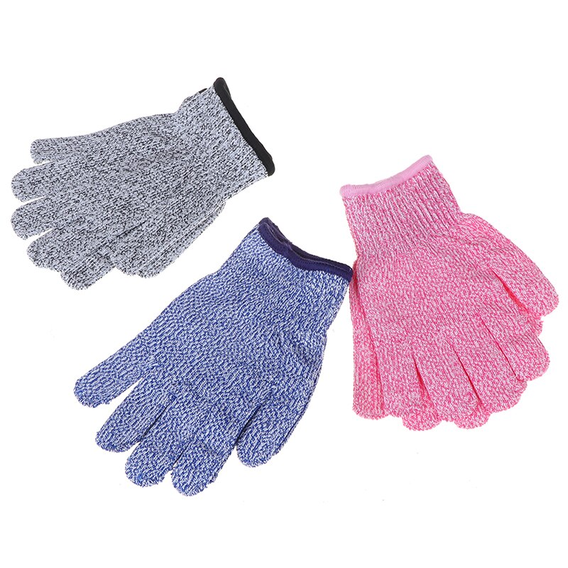 1Pair Anti-cut Gloves 5 Cut resistant Safety Gloves HPPE Material Protective Glove For Children Kids Baby Safety