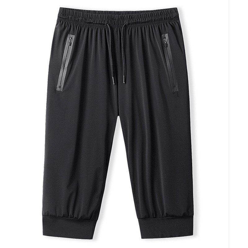 Sommar tunna fritidsshorts herr is silke mesh snabbtorkande hembyxor ventilerande cropped byxor herr storlek m -5xl