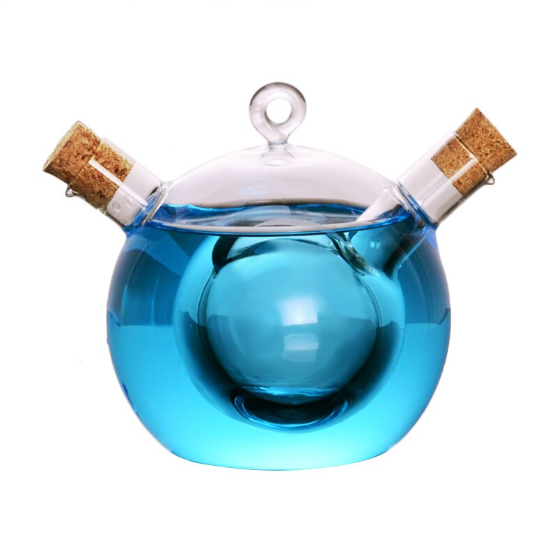 High Capacity Cocktail Vodka Brandy Whiskey Cup Sharing Mugs Transparent Double Tube Glass Personality Barware Club Cup: Globular