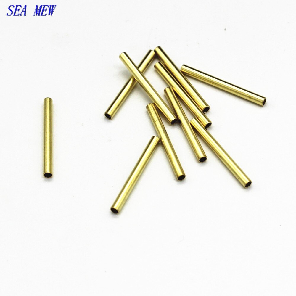 100 Stuks Metalen Ruwe Messing Cilinder Buis Kralen Connectors Diy Bevindingen Voor Sieraden Maken 2.5*15Mm 2*30Mm 3*40Mm 2*20Mm