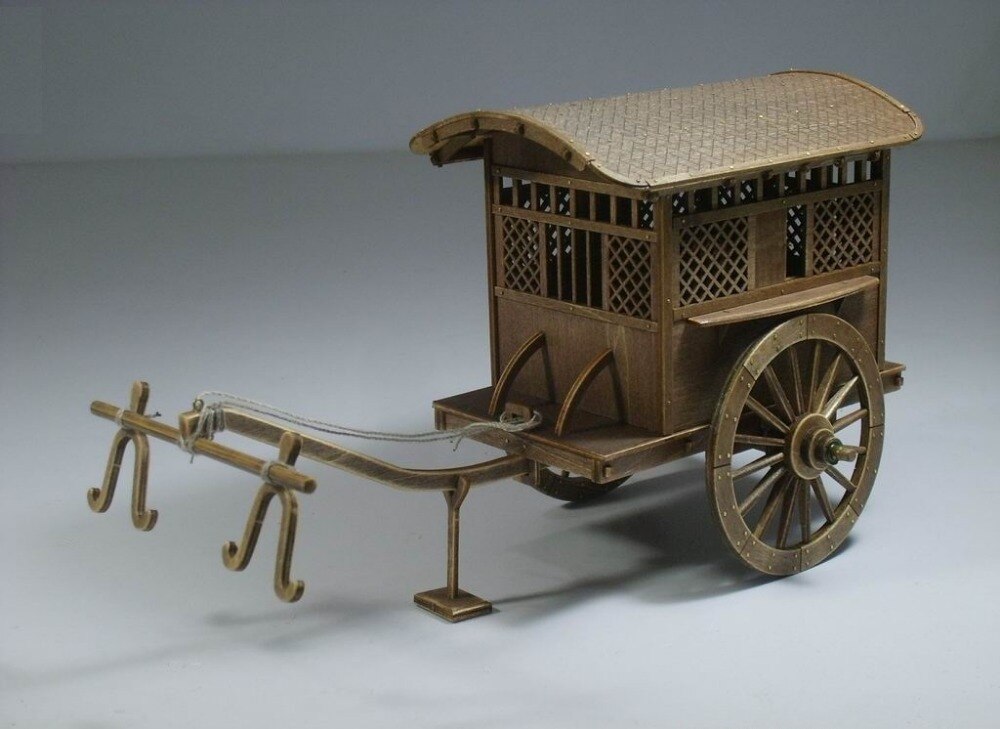 Chinese ancient carriage wooden model series/ Qin & Han dynasties carriage wooden model
